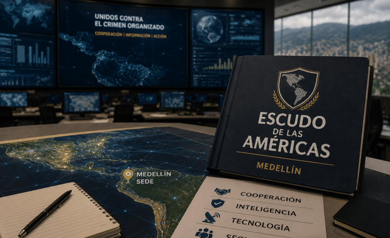 Medellín, centro de coordinación tecnológica para operaciones de seguridad internacional.