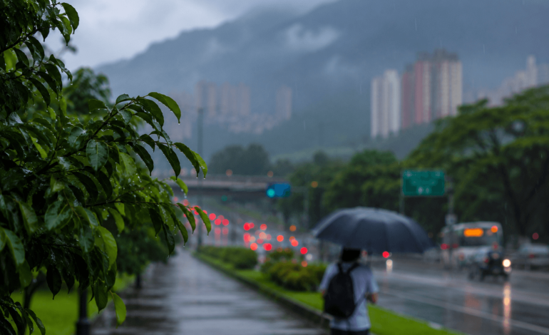 lluvias durante la temporada seca en Medellín