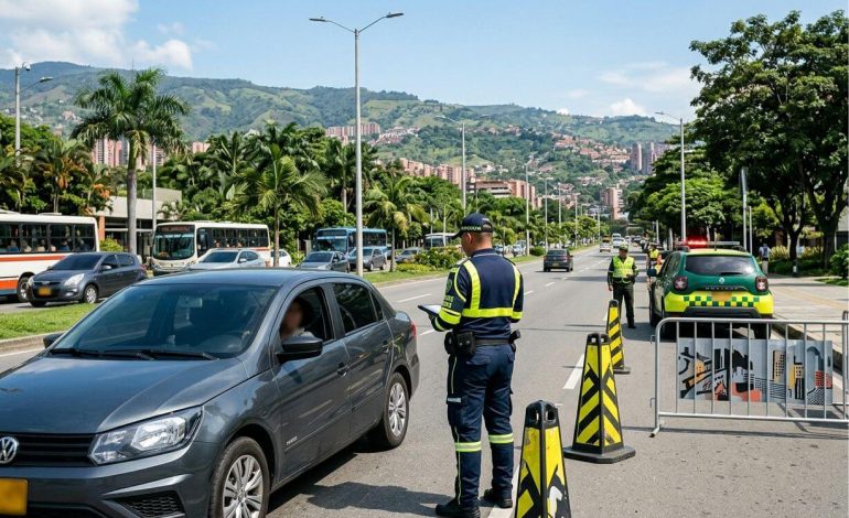 Medellín, Conductor capturado tras agresión a un agente de tránsito