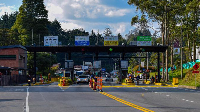 Peaje Las Palmas en Medellín durante el debate sobre su posible eliminación
