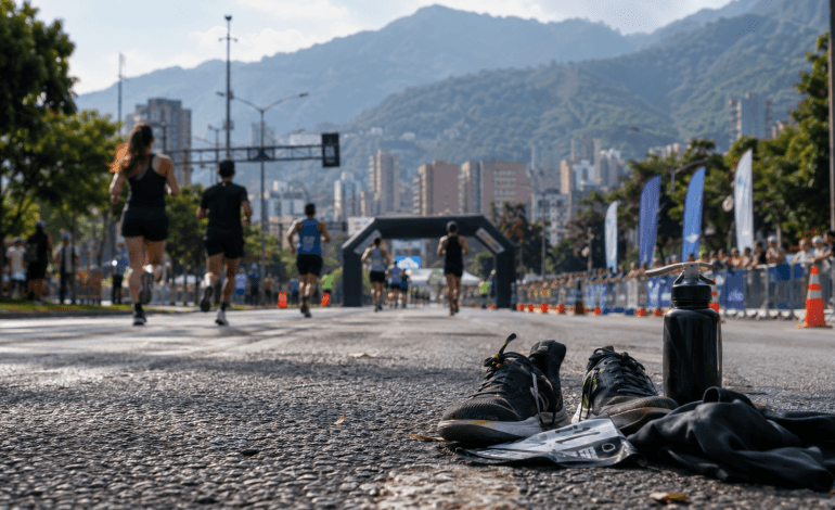 Juliana Ávila y la Maratón Medellín 2026 representadas mediante el recorrido de los 21K en Medellín