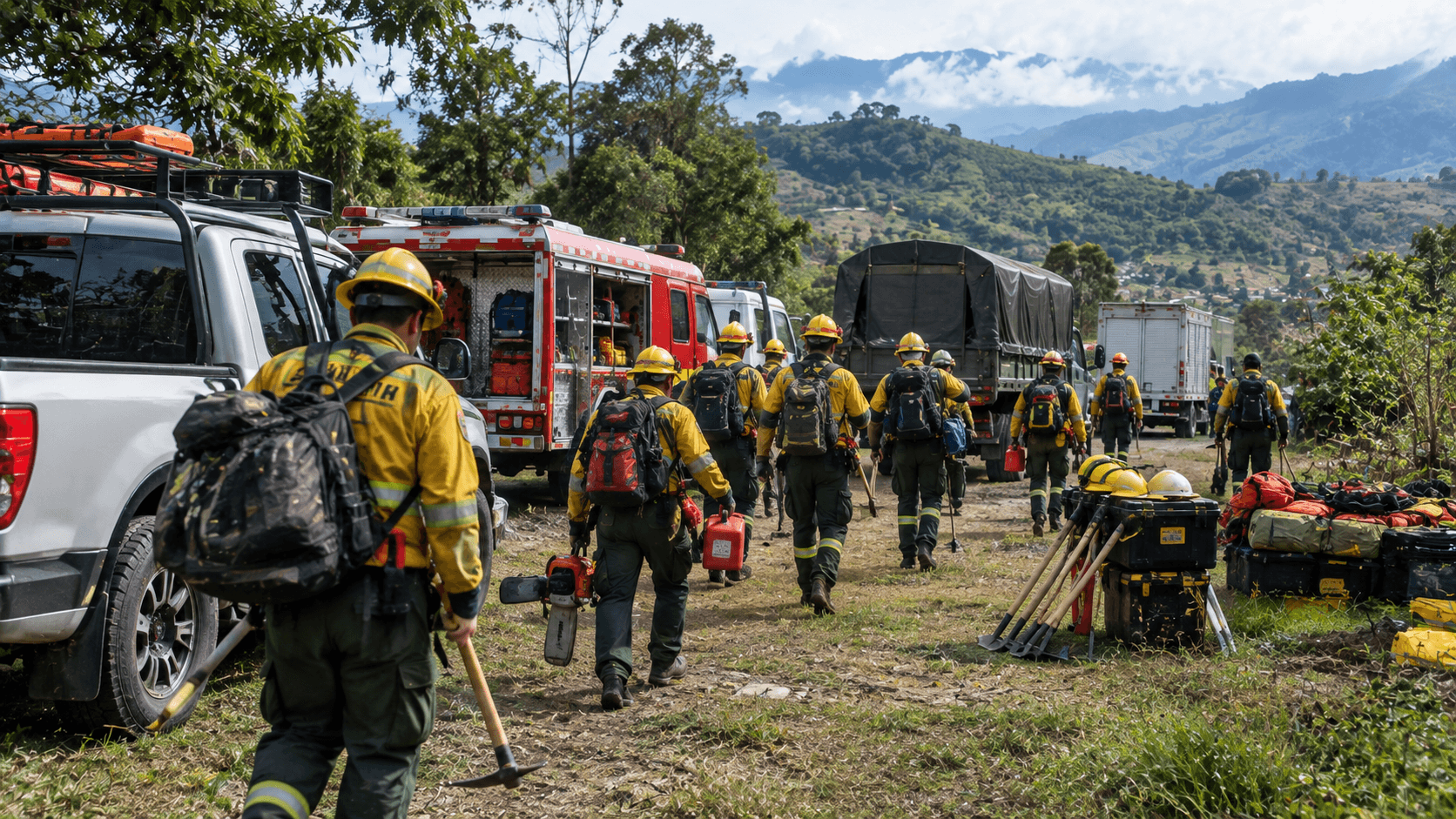 Medellín envía bomberos al Tolima por incendios forestales