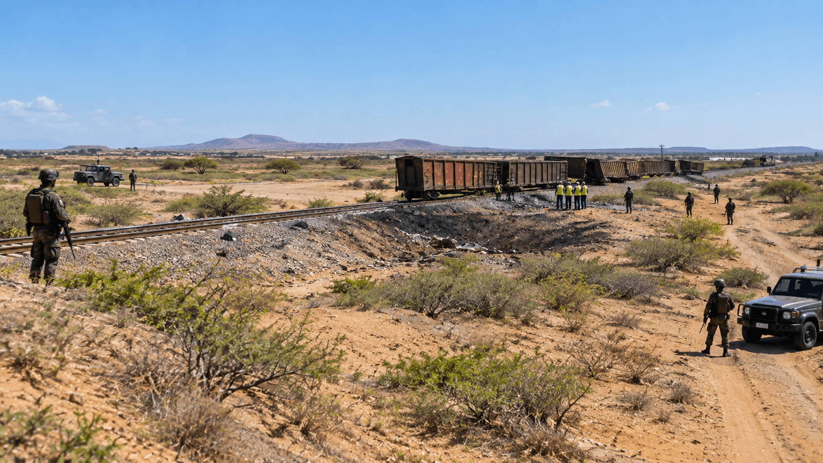 Explosivos descarrilan tren de Cerrejón en La Guajira