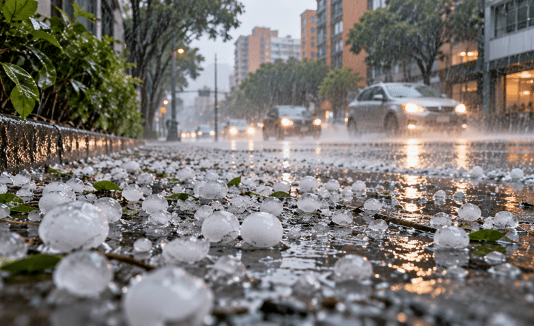 Granizo en Medellín: tormenta dejó vientos de 52 km/h y 21 rayos en el Valle de Aburrá