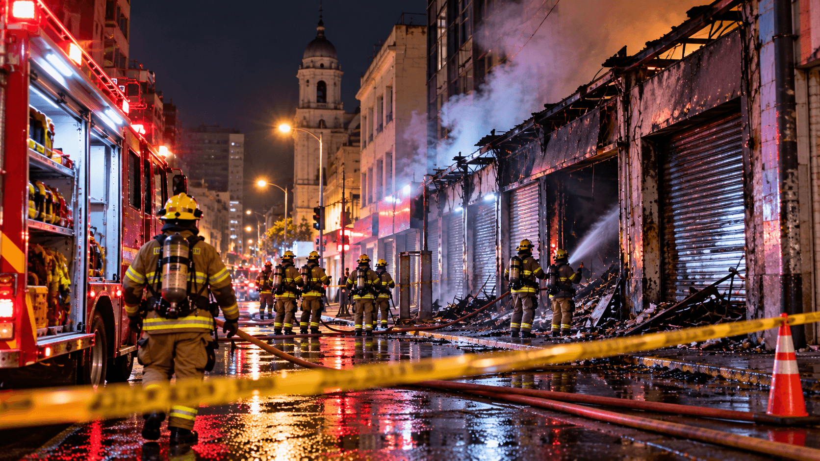 Incendio en el centro de Medellín: bomberos controlaron emergencia en Villa Nueva y reportan daños